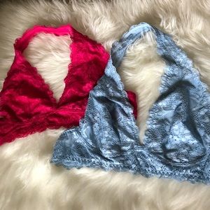 Intimately Free People Bundle Lace Bralettes